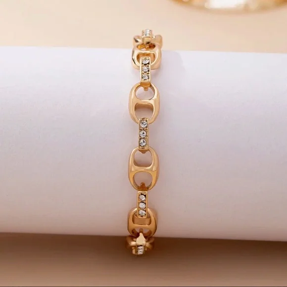 Gold Mariner Link Bracelet (9701) - Picture 4 of 5